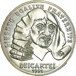 Large Obverse for 100 Francs 1991 coin