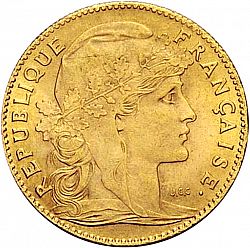 Large Obverse for 10 Francs 1914 coin