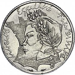Large Obverse for 10 Francs 1986 coin