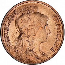 Large Obverse for 10 Centimes 1907 coin