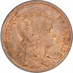Large Obverse for 10 Centimes 1917 coin
