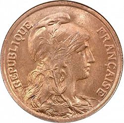 Large Obverse for 10 Centimes 1921 coin
