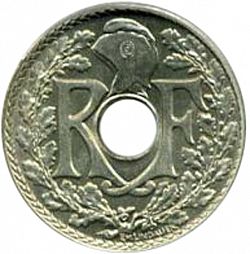 Large Obverse for 10 Centimes 1938 coin