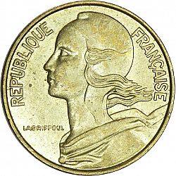 Large Obverse for 10 Centimes 1990 coin