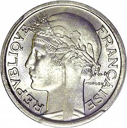 Large Obverse for 1 Franc 1950 coin