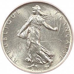 Large Obverse for 1 Franc 1960 coin