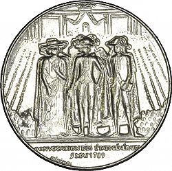 Large Obverse for 1 Franc 1989 coin