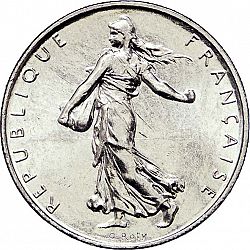 Large Obverse for 1 Franc 1993 coin