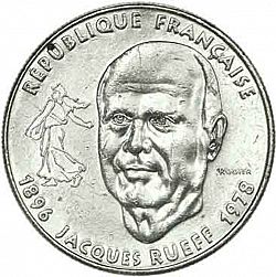 Large Obverse for 1 Franc 1996 coin