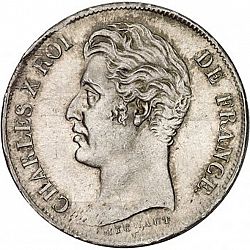 Large Obverse for 1 Franc 1828 coin