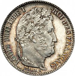 Large Obverse for 1 Franc 1848 coin