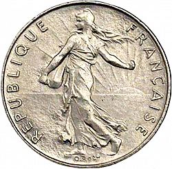 Large Obverse for ½ Franc 1994 coin