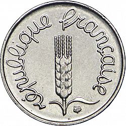 Large Obverse for 1 Centime 1964 coin