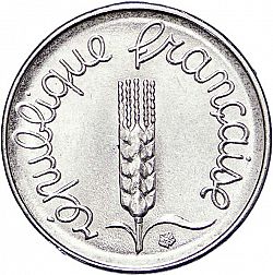 Large Obverse for 1 Centime 1975 coin