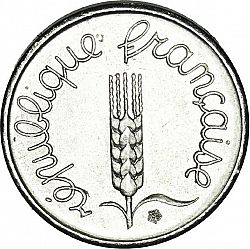 Large Obverse for 1 Centime 1978 coin