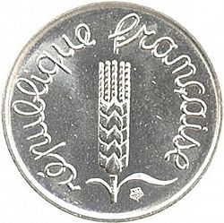 Large Obverse for 1 Centime 1982 coin