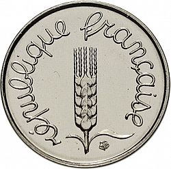 Large Obverse for 1 Centime 1992 coin