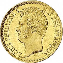 Large Obverse for 20 Francs 1831 coin
