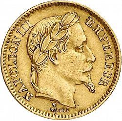 Large Obverse for 20 Francs 1861 coin