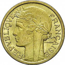 Large Obverse for 2 Francs 1935 coin