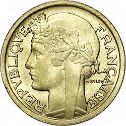 Large Obverse for 2 Francs 1939 coin