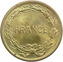 Large Obverse for 2 Francs 1944 coin