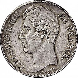 Large Obverse for 2 Francs 1826 coin