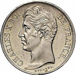 Large Obverse for 2 Francs 1827 coin