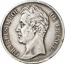 Large Obverse for 2 Francs 1829 coin