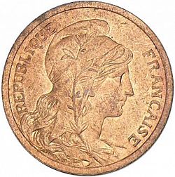 Large Obverse for 2 Centimes 1899 coin