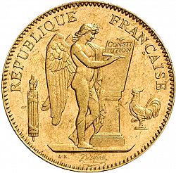 Large Obverse for 50 Francs 1896 coin