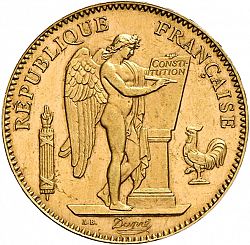 Large Obverse for 50 Francs 1900 coin