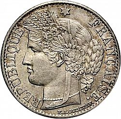 Large Obverse for 50 Centimes 1872 coin