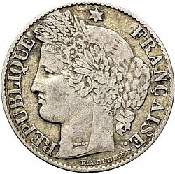 Large Obverse for 50 Centimes 1881 coin