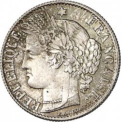 Large Obverse for 50 Centimes 1894 coin