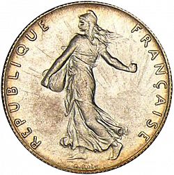 Large Obverse for 50 Centimes 1905 coin