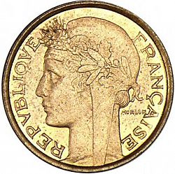 Large Obverse for 50 Centimes 1931 coin