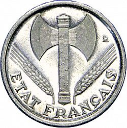 Large Obverse for 50 Centimes 1942 coin