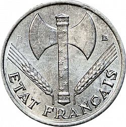 Large Obverse for 50 Centimes 1943 coin