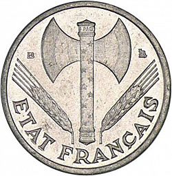 Large Obverse for 50 Centimes 1944 coin
