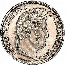 Large Obverse for 50 Centimes 1846 coin