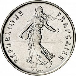 Large Obverse for 5 Francs 1985 coin