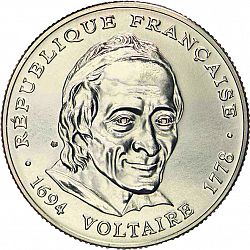 Large Obverse for 5 Francs 1994 coin