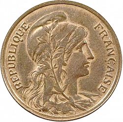 Large Obverse for 5 Centimes 1904 coin