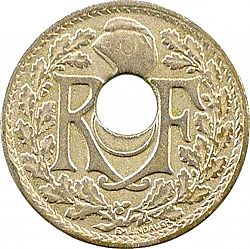 Large Obverse for 5 Centimes 1920 coin