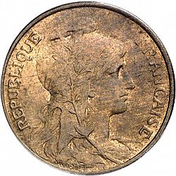 Large Obverse for 5 Centimes 1921 coin