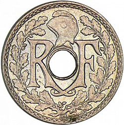 Large Obverse for 5 Centimes 1932 coin
