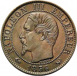 Large Obverse for 5 Centimes 1856 coin