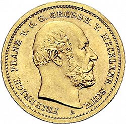 Large Obverse for 10 Mark 1872 coin