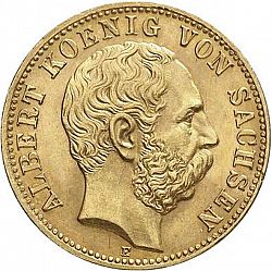 Large Obverse for 10 Mark 1875 coin